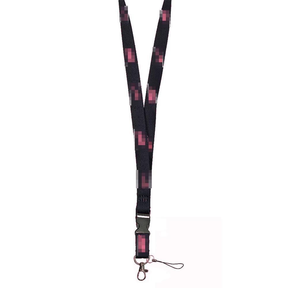 Strap Lanyard Black pink (12pcs/Pack)